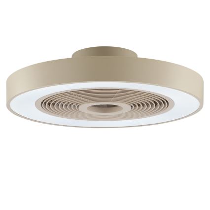 Brilliant - LED RGBW fényerőszabályozható mennyezeti lámpa ventilátorral CATANIA LED/37W/230V 2700-6500K átm. 48,6 cm bézs + távirányító