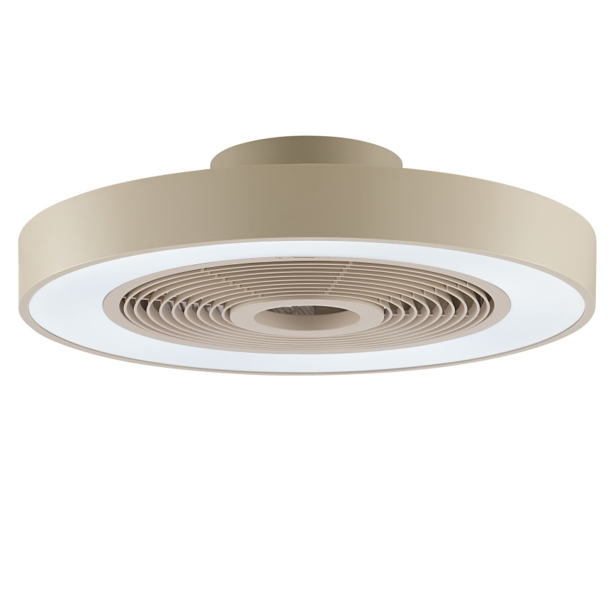 Brilliant - LED RGBW fényerőszabályozható mennyezeti lámpa ventilátorral CATANIA LED/37W/230V 2700-6500K átm. 48,6 cm bézs + távirányító