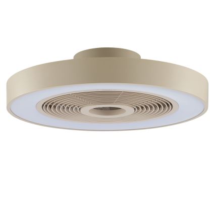 Brilliant - LED RGBW fényerőszabályozható mennyezeti lámpa ventilátorral CATANIA LED/37W/230V 2700-6500K átm. 48,6 cm bézs + távirányító