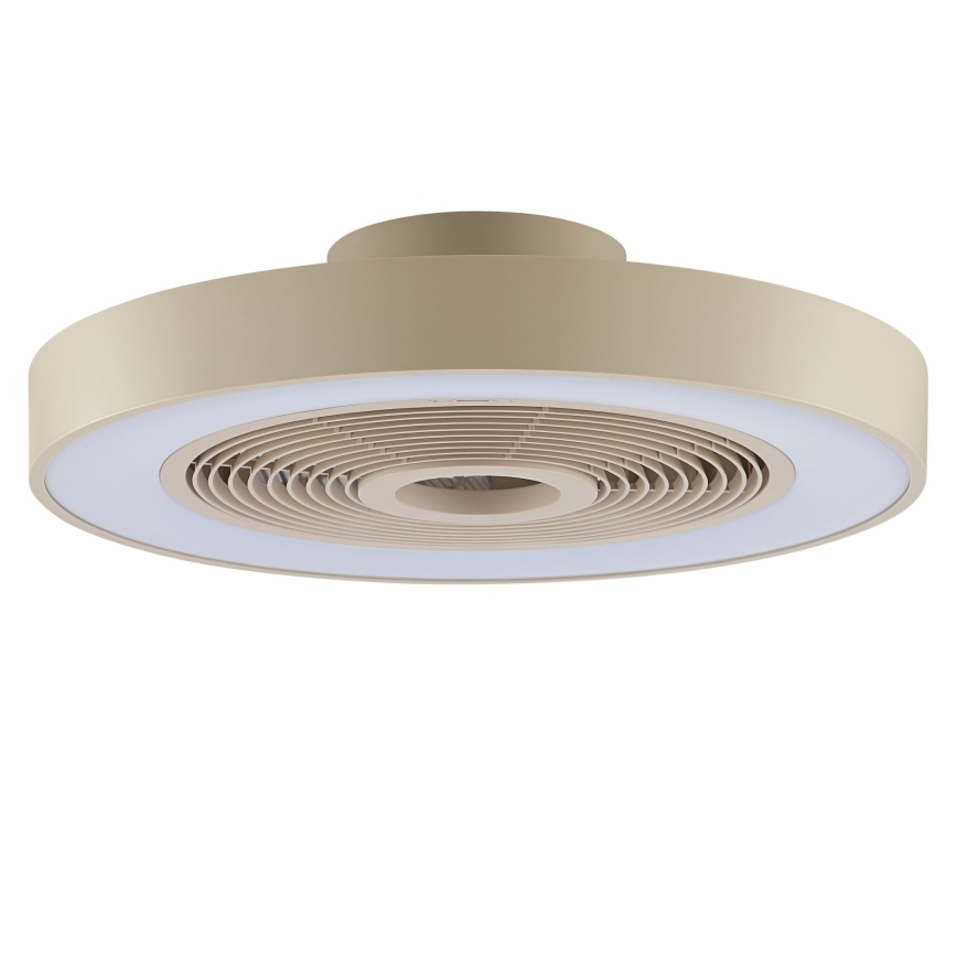 Brilliant - LED RGBW fényerőszabályozható mennyezeti lámpa ventilátorral CATANIA LED/37W/230V 2700-6500K átm. 48,6 cm bézs + távirányító