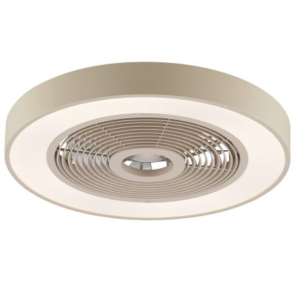 Brilliant - LED RGBW fényerőszabályozható mennyezeti lámpa ventilátorral CATANIA LED/37W/230V 2700-6500K átm. 48,6 cm bézs + távirányító