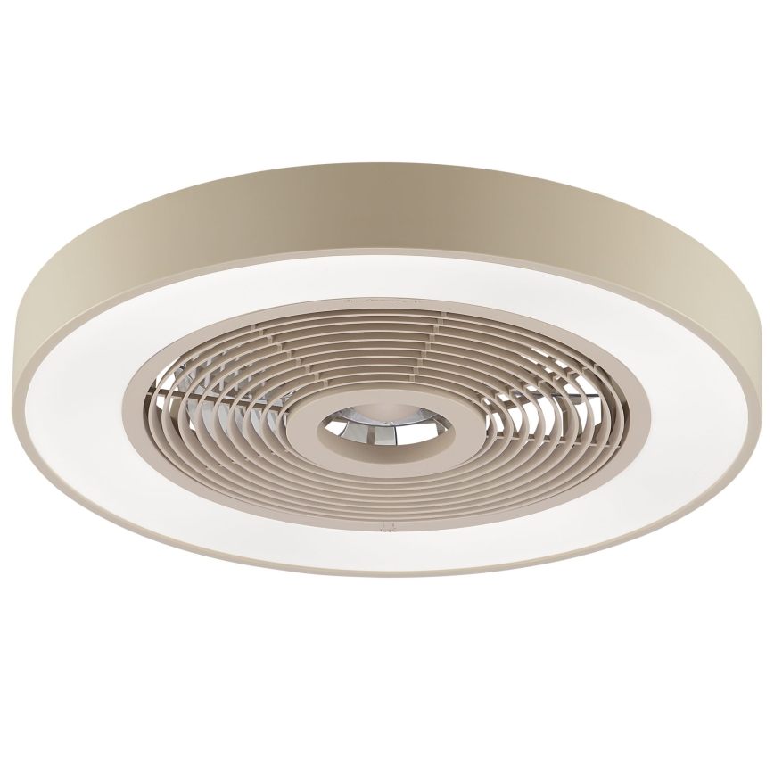 Brilliant - LED RGBW fényerőszabályozható mennyezeti lámpa ventilátorral CATANIA LED/37W/230V 2700-6500K átm. 48,6 cm bézs + távirányító