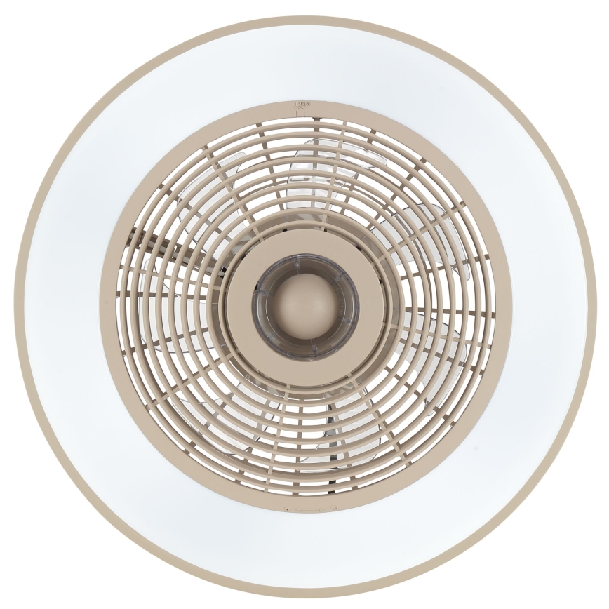 Brilliant - LED RGBW fényerőszabályozható mennyezeti lámpa ventilátorral CATANIA LED/37W/230V 2700-6500K átm. 48,6 cm bézs + távirányító