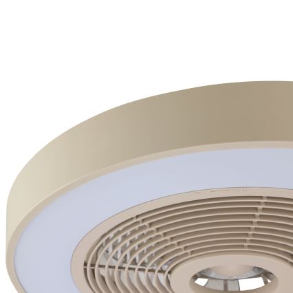 Brilliant - LED RGBW fényerőszabályozható mennyezeti lámpa ventilátorral CATANIA LED/37W/230V 2700-6500K átm. 48,6 cm bézs + távirányító
