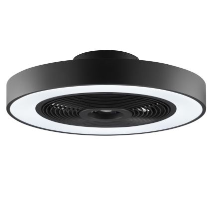 Brilliant - Fényerőszabályozható LED RGBW mennyezeti lámpa ventilátorral CATANIA LED/37W/230V 2700-6500K pr. 48,6 cm fekete + távirányító