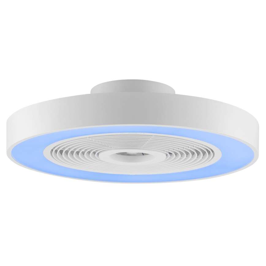 Brilliant - LED RGBW Dimmelhető mennyezeti lámpatest ventilátorral CATANIA LED/37W/230V 2700-6500K átmérő 48,6 cm fehér + távirányító