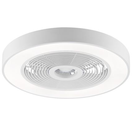 Brilliant - LED RGBW Dimmelhető mennyezeti lámpatest ventilátorral CATANIA LED/37W/230V 2700-6500K átmérő 48,6 cm fehér + távirányító