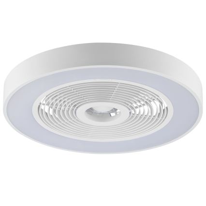 Brilliant - LED RGBW Dimmelhető mennyezeti lámpatest ventilátorral CATANIA LED/37W/230V 2700-6500K átmérő 48,6 cm fehér + távirányító