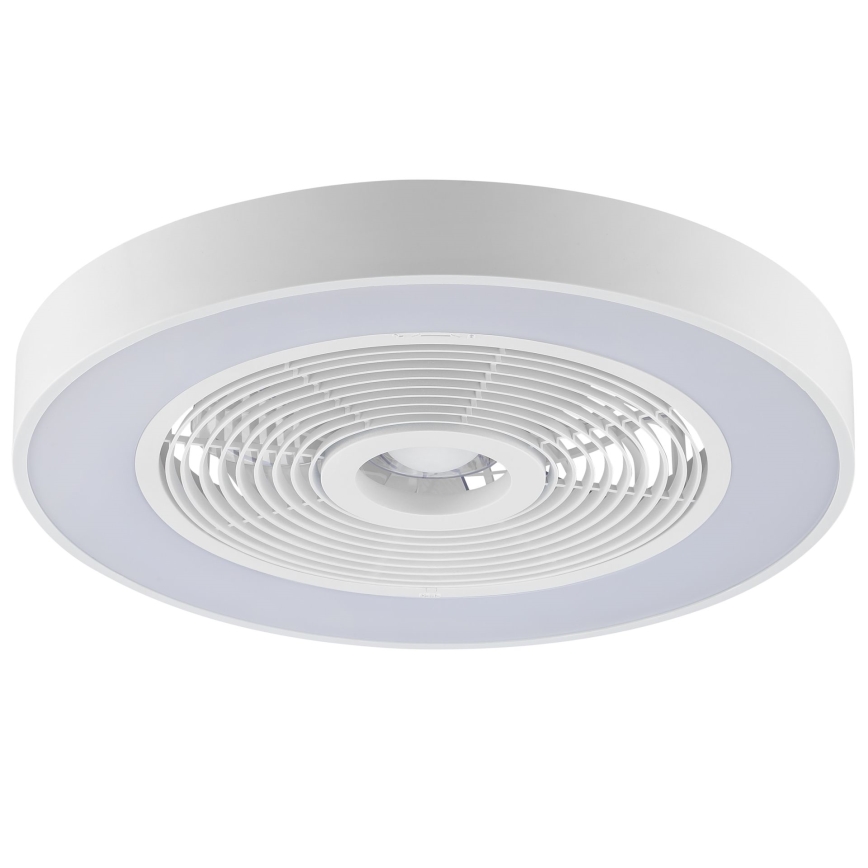 Brilliant - LED RGBW Dimmelhető mennyezeti lámpatest ventilátorral CATANIA LED/37W/230V 2700-6500K átmérő 48,6 cm fehér + távirányító