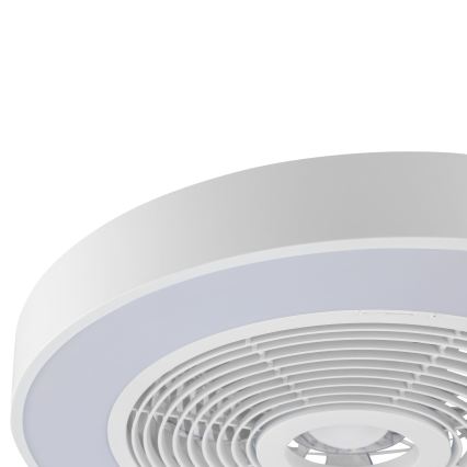 Brilliant - LED RGBW Dimmelhető mennyezeti lámpatest ventilátorral CATANIA LED/37W/230V 2700-6500K átmérő 48,6 cm fehér + távirányító