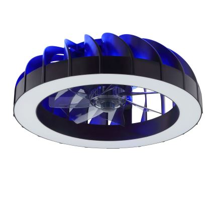 Brilliant - LED RGBW dimmelhető mennyezeti ventilátor világítással FANORA LED/30W/230V 2700-6500K átmérő 46 cm fekete + távirányító