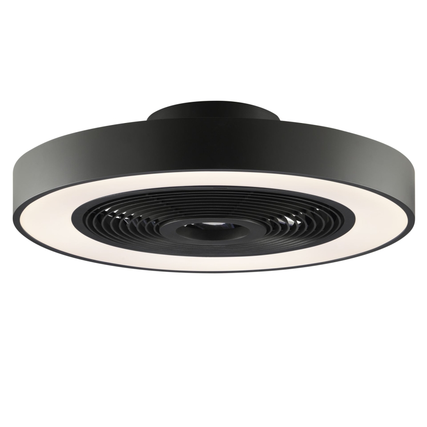 Brilliant - LED RGBW fényerőszabályozható mennyezeti lámpa ventilátorral CATANIA LED/37W/230V 2700–6500K átm. 48,6 cm fekete + távirányító