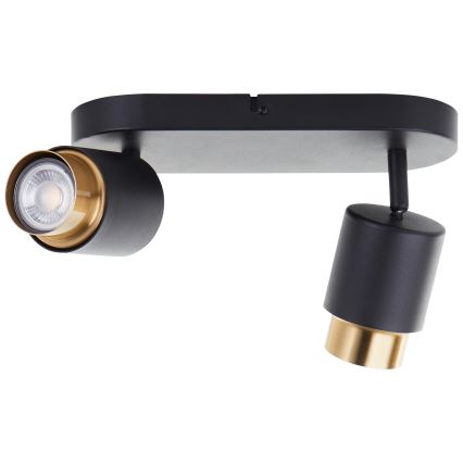 Brilliant - LED spotlámpa COVELO 2xGU10/5W/230V fekete/arany