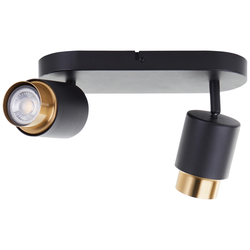 Brilliant - LED spotlámpa COVELO 2xGU10/5W/230V fekete/arany