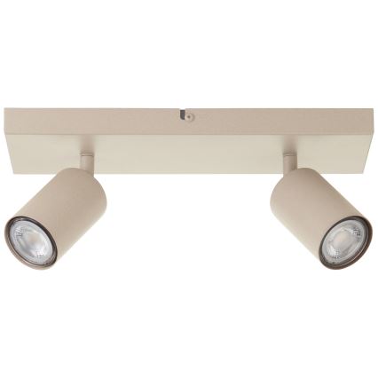Brilliant - LED spotlámpa JELLO 2xGU10/5W/230V bézs