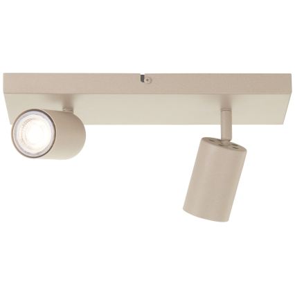 Brilliant - LED spotlámpa JELLO 2xGU10/5W/230V bézs