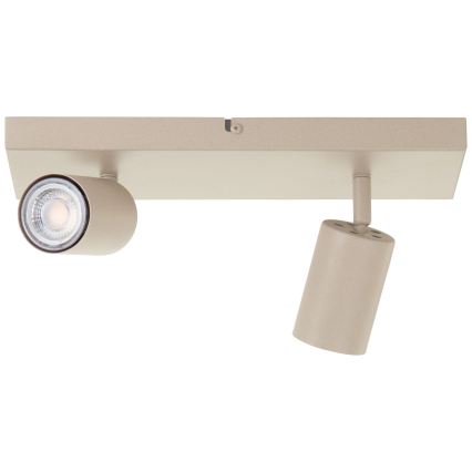 Brilliant - LED spotlámpa JELLO 2xGU10/5W/230V bézs
