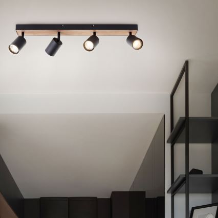 Brilliant - LED Spotlámpa JELLO 4xGU10/4,5W/230V fenyő