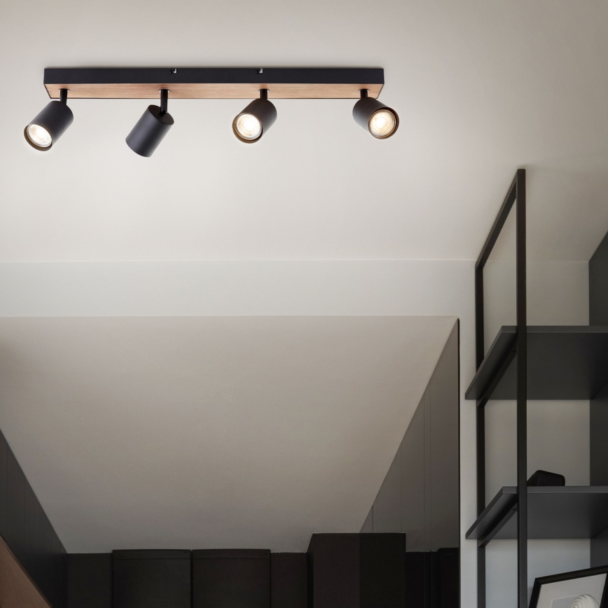 Brilliant - LED Spotlámpa JELLO 4xGU10/4,5W/230V fenyő