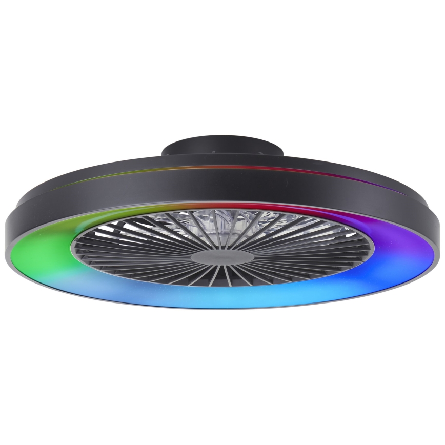 Brilliant - LED RGBW dimmelhető mennyezeti ventilátor MAZZARO LED/24W/230V 3000-6500K átm. 58 cm fekete + távirányító