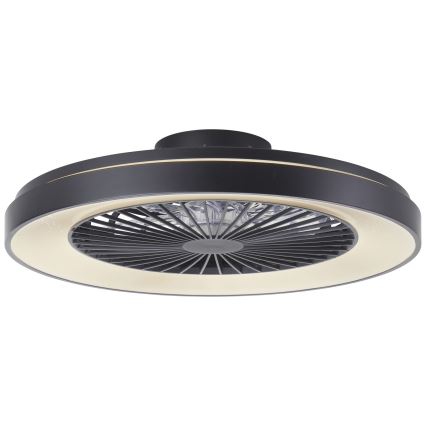 Brilliant - LED RGBW dimmelhető mennyezeti ventilátor MAZZARO LED/24W/230V 3000-6500K átm. 58 cm fekete + távirányító