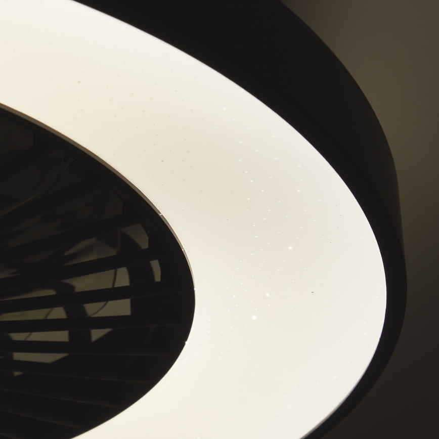 Brilliant - LED RGBW dimmelhető mennyezeti ventilátor MAZZARO LED/24W/230V 3000-6500K átm. 58 cm fekete + távirányító