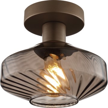 Brilliant - Mennyezeti lámpa LYN 1xE27/20W/230V átm. 28 cm barna/füstös barna
