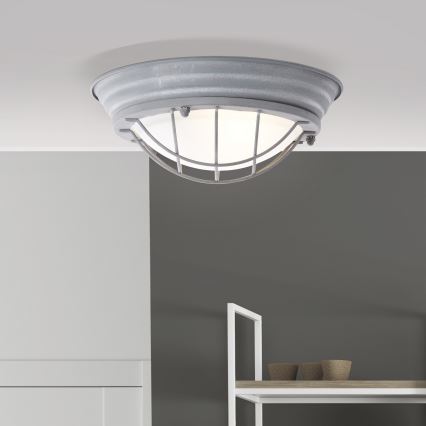 Brilliant - Mennyezeti lámpa TYPHOON 1xE27/30W/230V Ø 29 cm szürke