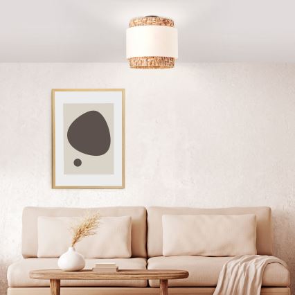 Brilliant - Mennyezeti lámpa WATERLILLY 2xE27/60W/230V átm. 35 cm krémes