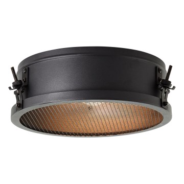 Brilliant - Mennyezeti lámpa ZOIS 1xE27/28W/230V átm. 30 cm fekete