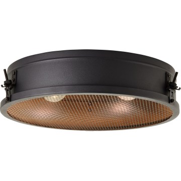 Brilliant - Mennyezeti lámpa ZOIS 2xE27/28W/230V átm. 42 cm fekete