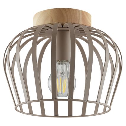 Brilliant - Mennyezeti lámpatest NORDIC CAGE 1xE27/20W/230V átm. 25 cm bézs
