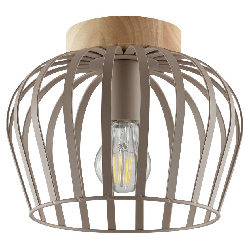 Brilliant - Mennyezeti lámpatest NORDIC CAGE 1xE27/20W/230V átm. 25 cm bézs