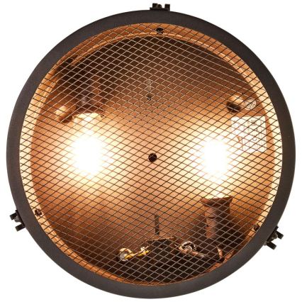 Brilliant - Mennyezeti lámpatest ZOIS, 2x E27 (max. 28 W), 230 V, Ø 34 cm