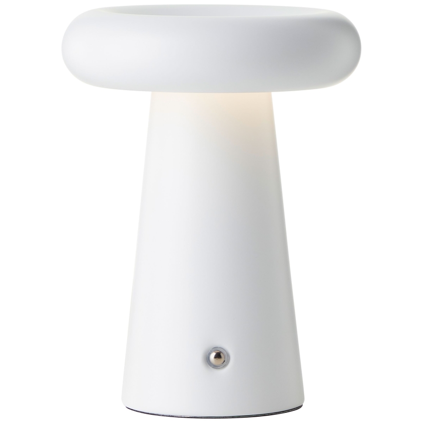 Brilliant - LED állítható fényerejű érintős kültéri asztali lámpa MUFFIN LED/3W/5V USB 2600 mAh IP44 fehér