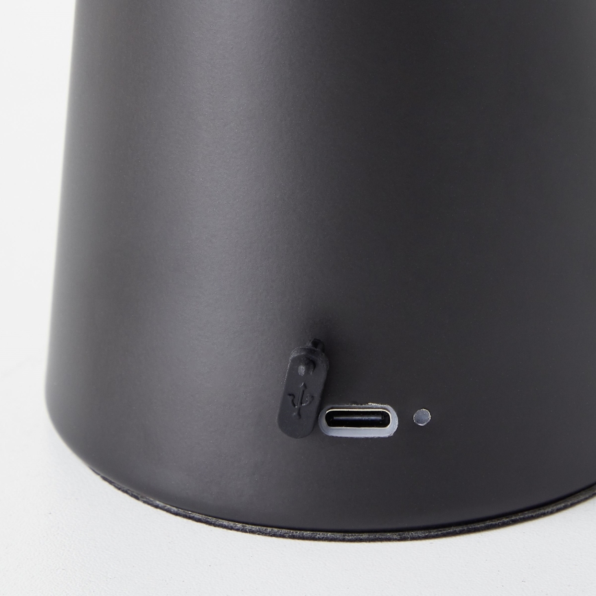 Brilliant - LED állítható fényerejű érintős kültéri asztali lámpa MUFFIN LED/3W/5V USB 2600 mAh IP44 fekete