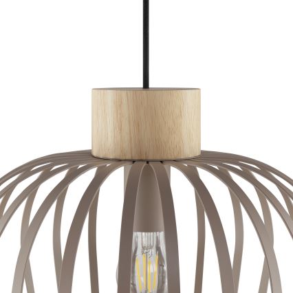 Brilliant - NORDIC CAGE kábeles függőlámpa 1xE27/20W/230V, átm. 35 cm, bézs