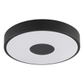 Brilliant - RAKIN LED mennyezeti lámpatest, 18 W, 230 V, átm. 33,5 cm, fekete