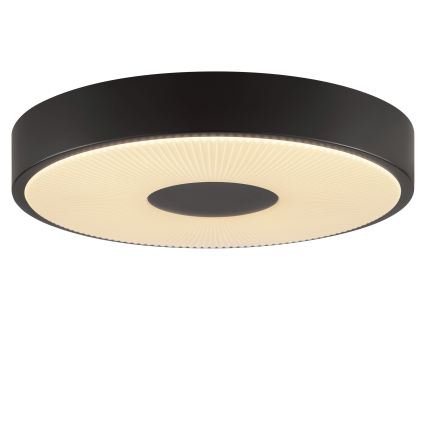 Brilliant - RAKIN LED mennyezeti lámpatest, 18 W, 230 V, átm. 33,5 cm, fekete