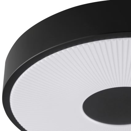 Brilliant - RAKIN LED mennyezeti lámpatest, 18 W, 230 V, átm. 33,5 cm, fekete