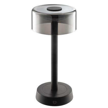 Brilliant - RAZOR LED dimmelhető, újratölthető, érintésvezérelt kültéri asztali lámpa LED/2,5W/5V 2700K 2600 mAh IP44 fekete