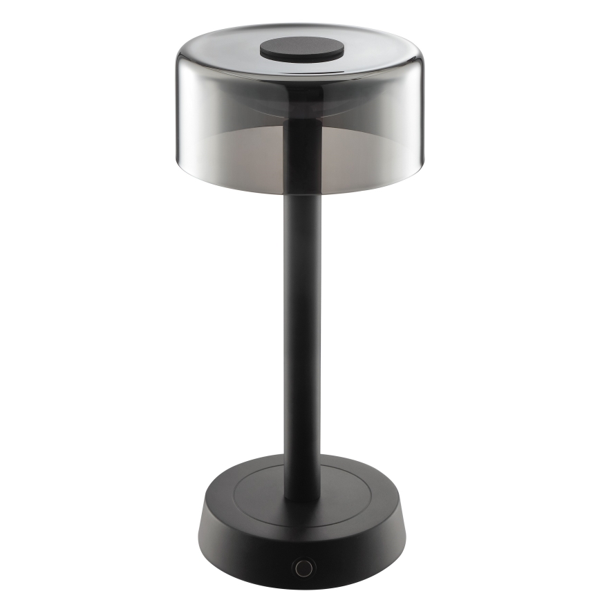 Brilliant - RAZOR LED dimmelhető, újratölthető, érintésvezérelt kültéri asztali lámpa LED/2,5W/5V 2700K 2600 mAh IP44 fekete