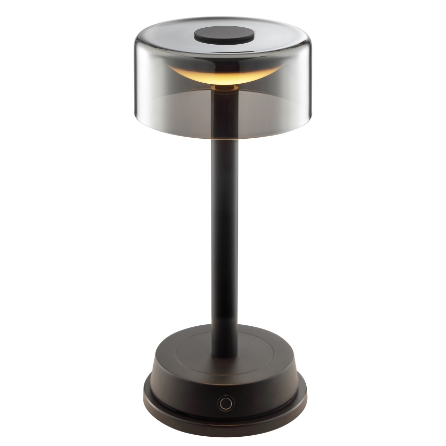 Brilliant - RAZOR LED dimmelhető, újratölthető, érintésvezérelt kültéri asztali lámpa LED/2,5W/5V 2700K 2600 mAh IP44 fekete
