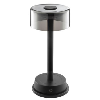 Brilliant - RAZOR LED dimmelhető, újratölthető, érintésvezérelt kültéri asztali lámpa LED/2,5W/5V 2700K 2600 mAh IP44 fekete