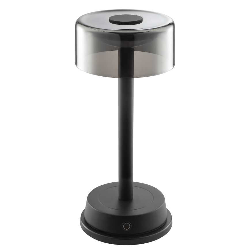 Brilliant - RAZOR LED dimmelhető, újratölthető, érintésvezérelt kültéri asztali lámpa LED/2,5W/5V 2700K 2600 mAh IP44 fekete