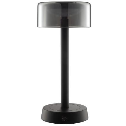 Brilliant - RAZOR LED dimmelhető, újratölthető, érintésvezérelt kültéri asztali lámpa LED/2,5W/5V 2700K 2600 mAh IP44 fekete