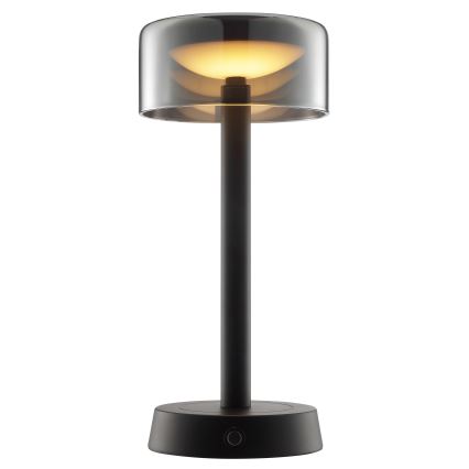Brilliant - RAZOR LED dimmelhető, újratölthető, érintésvezérelt kültéri asztali lámpa LED/2,5W/5V 2700K 2600 mAh IP44 fekete