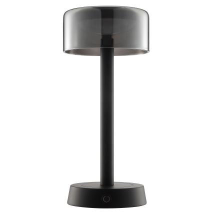 Brilliant - RAZOR LED dimmelhető, újratölthető, érintésvezérelt kültéri asztali lámpa LED/2,5W/5V 2700K 2600 mAh IP44 fekete