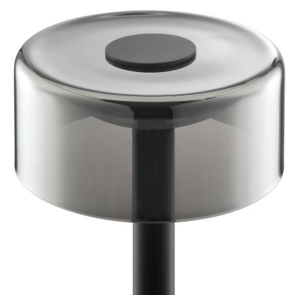 Brilliant - RAZOR LED dimmelhető, újratölthető, érintésvezérelt kültéri asztali lámpa LED/2,5W/5V 2700K 2600 mAh IP44 fekete