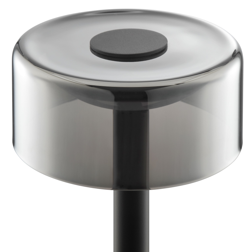 Brilliant - RAZOR LED dimmelhető, újratölthető, érintésvezérelt kültéri asztali lámpa LED/2,5W/5V 2700K 2600 mAh IP44 fekete